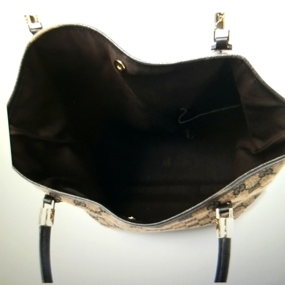 Gucci Monogram Tote Dark Brown - image 4